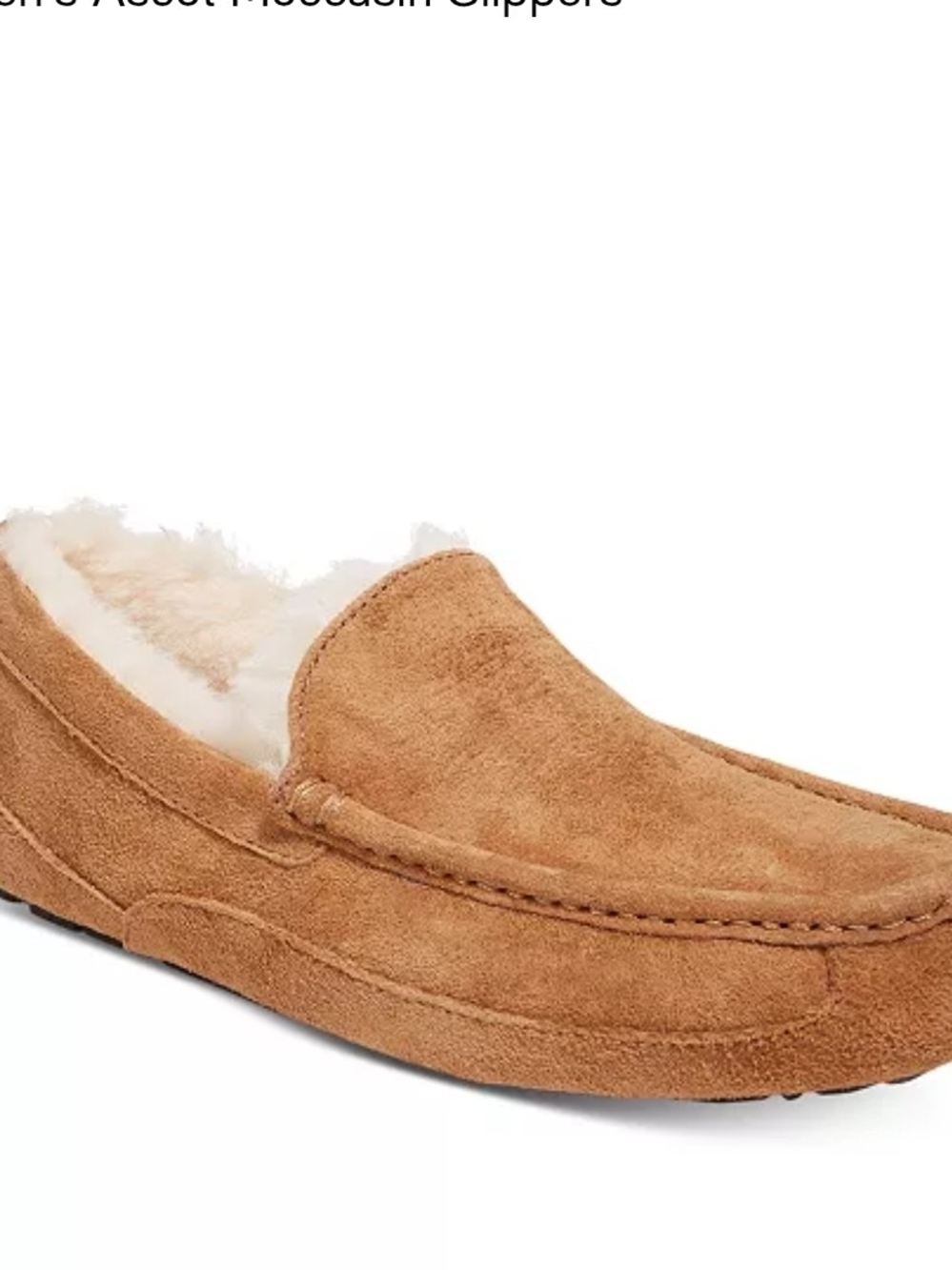 UGG Adcot Men's Chestnut Suede Shearling-Lined Slip-On Loafer